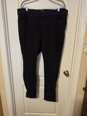 Lane Bryant Black Denim Pull-On Jeggings